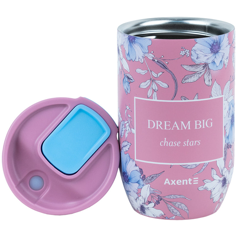 Thermobecher Axent Blue Elegance, 8721-7-A-PPS, 350 ml