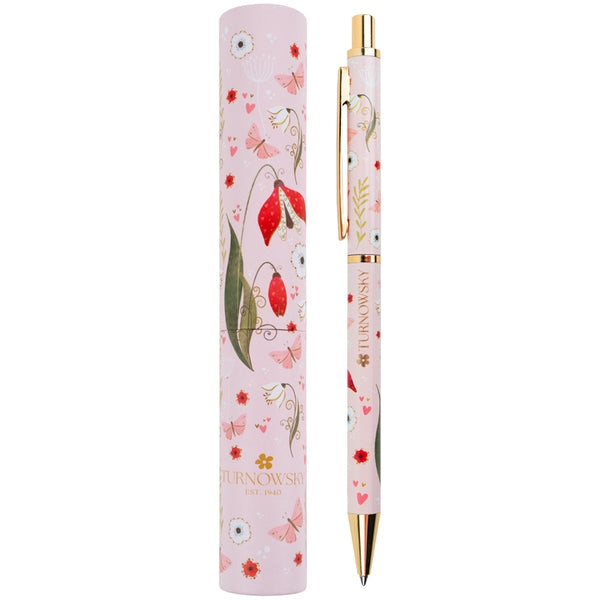 Automatic ballpoint pen Axent Secret Garden AB1107-02-1-A-TR, 0.7 mm, blue
