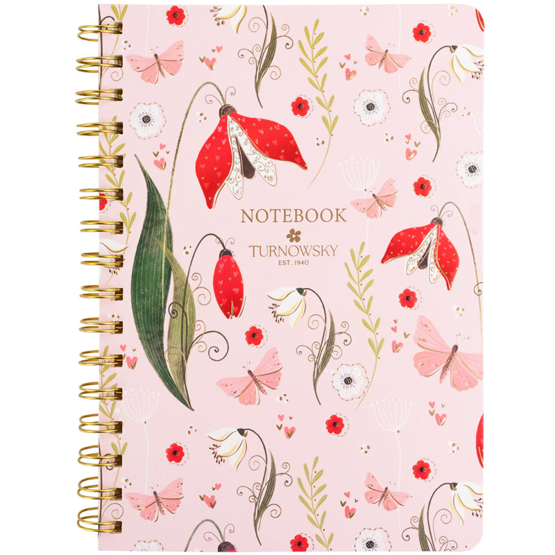 Spiral notebook Axent Turnowsky Secret Garden 8473-1-A-TR, А5, 80 squared, squared, hard cover