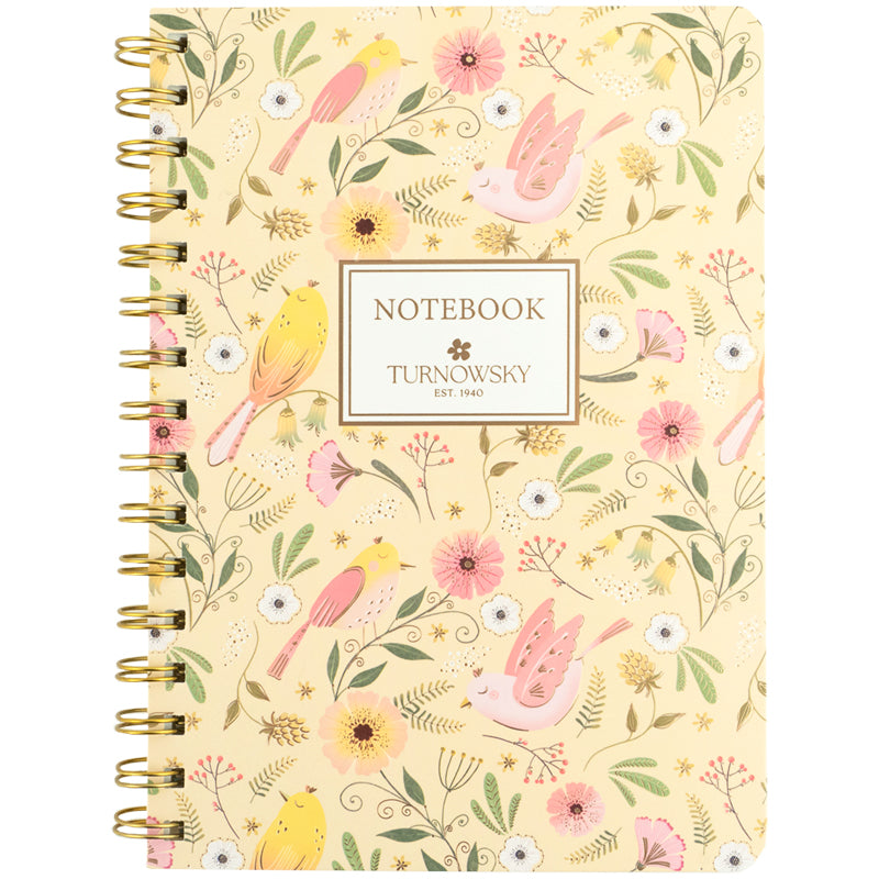 Spiral notebook Axent Turnowsky Secret Garden 8473-2-A-TR, А5, 80 squared, squared, hard cover