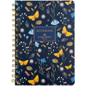 Spiral notebook Axent Turnowsky Secret Garden 8473-3-A-TR, А5, 80 squared, squared, hard cover