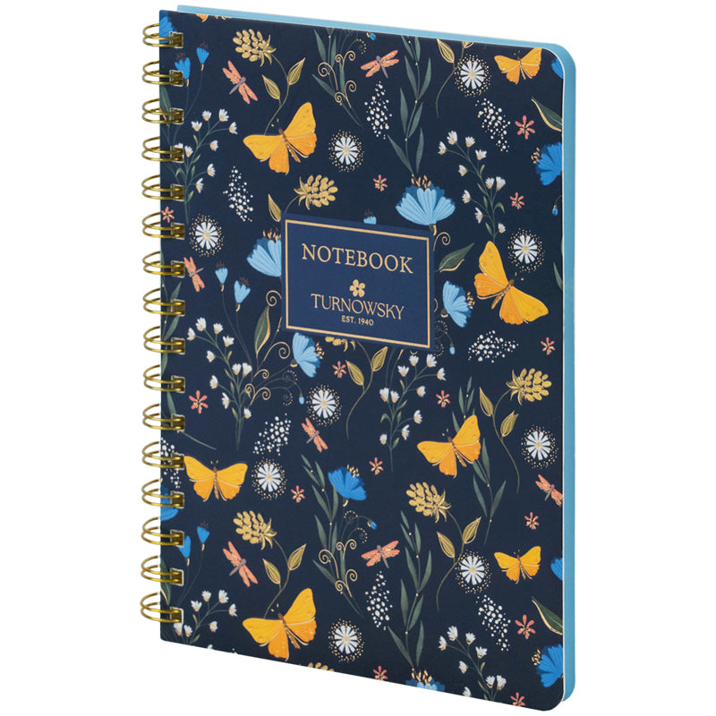 Spiral notebook Axent Turnowsky Secret Garden 8473-3-A-TR, А5, 80 squared, squared, hard cover